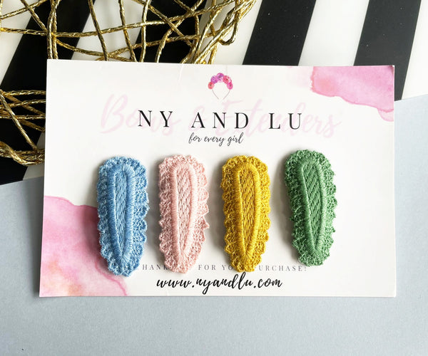 Snap Clip Set  Boho Crochet – Ny and Lu