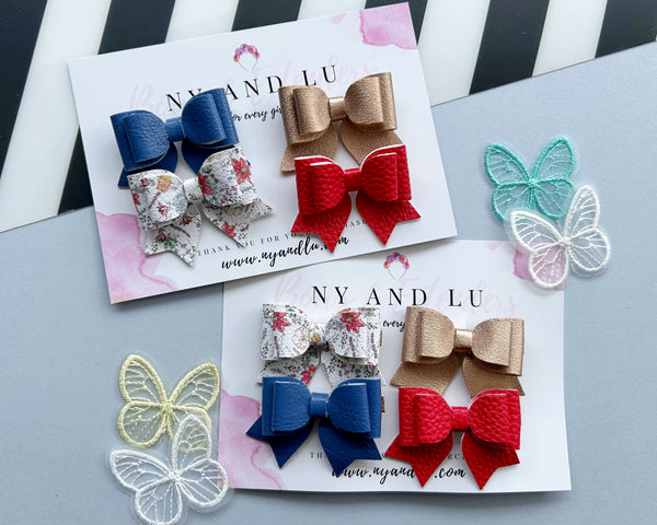 Lily Bow Set of 4 - Liberty
